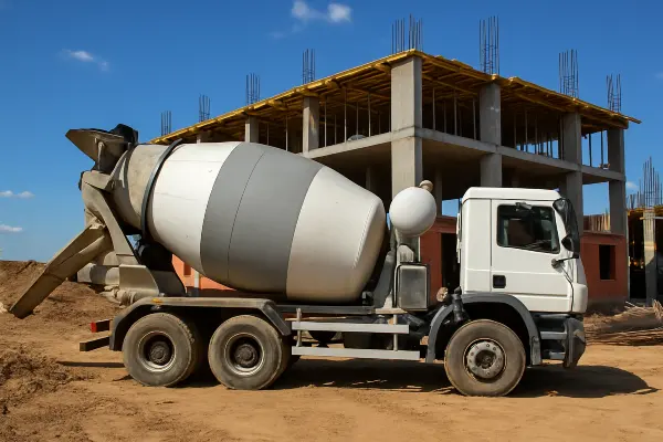 a white cement truck from Concrete Tree Phoenix in Phoenix, AZ - Concrete footing