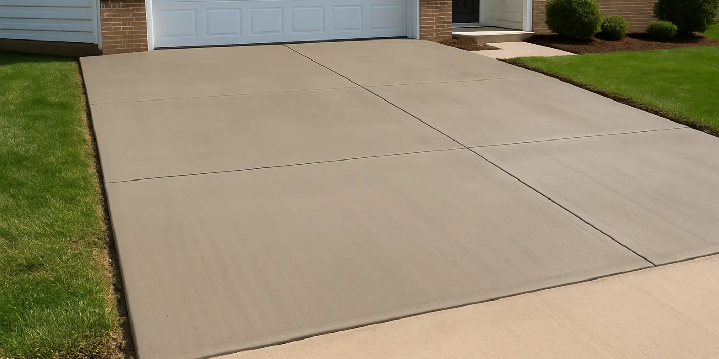 a brand new concrete driveway from Concrete Tree Phoenix in Phoenix, AZ - Concrete resurfacing