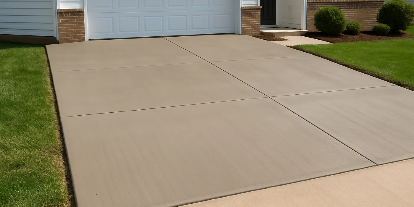 a brand new concrete driveway from Concrete Tree Phoenix in Mesa, AZ - Mesa AZ
