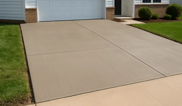 a brand new concrete driveway from Concrete Tree Phoenix in Phoenix, AZ - Stamped concrete work