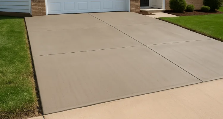 a brand new concrete driveway from Concrete Tree Phoenix in Phoenix, AZ - Stamped concrete work